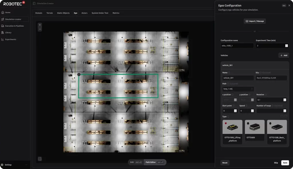 Robotec机器人仿真平台GUI