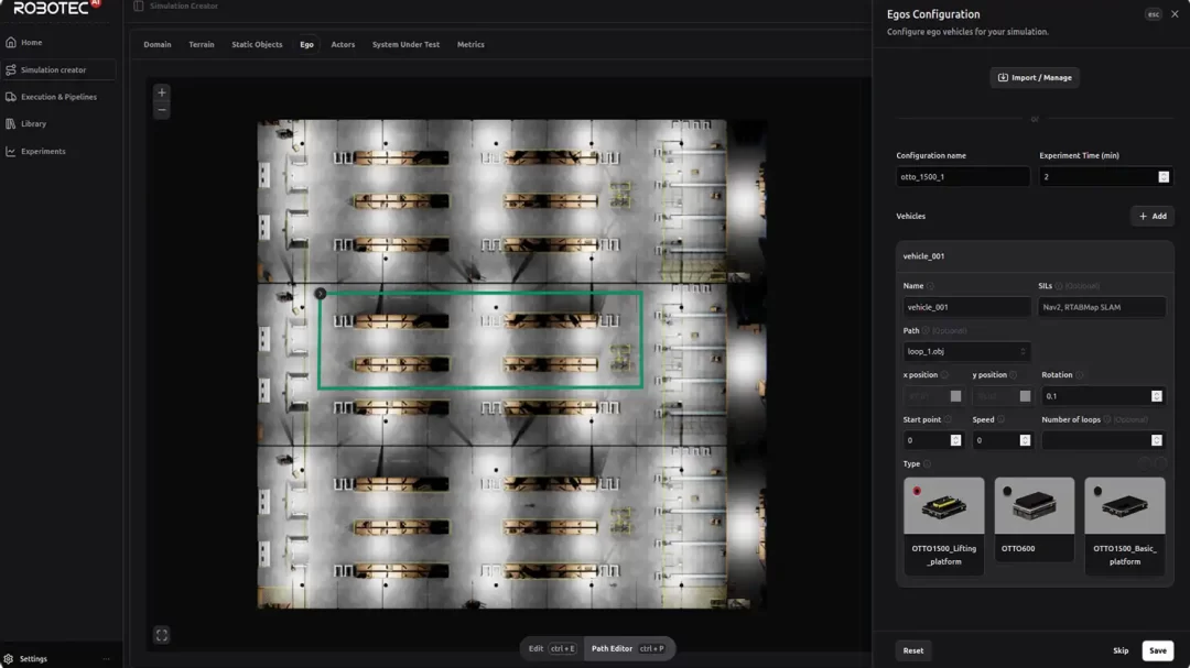 Robotec机器人仿真平台GUI